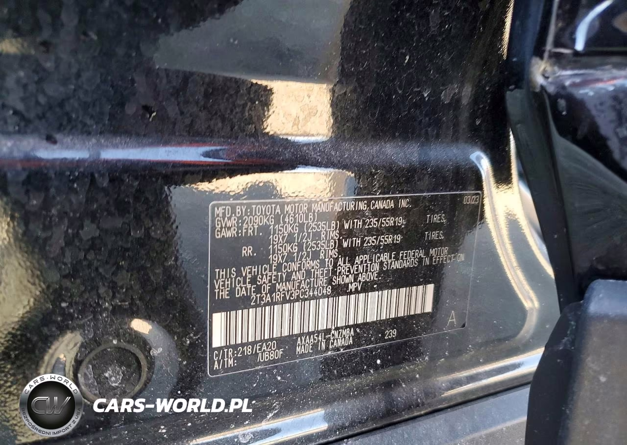 2023 Toyota Rav4 Xle Premium VIN:2T3A1RFV3PC344048 - 13