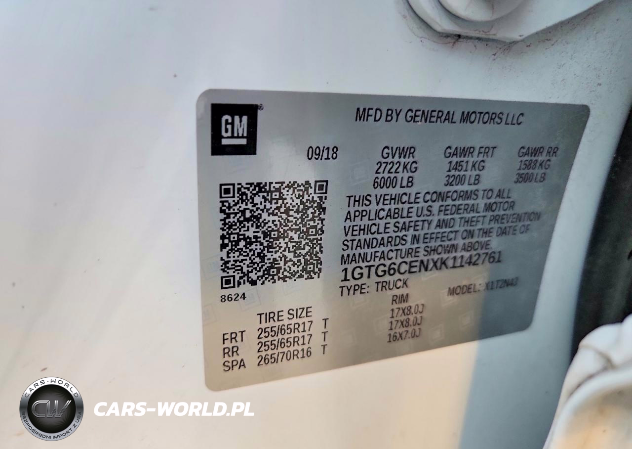 2019 GMC Canyon Sle VIN:1GTG6CENXK1142761 - 12