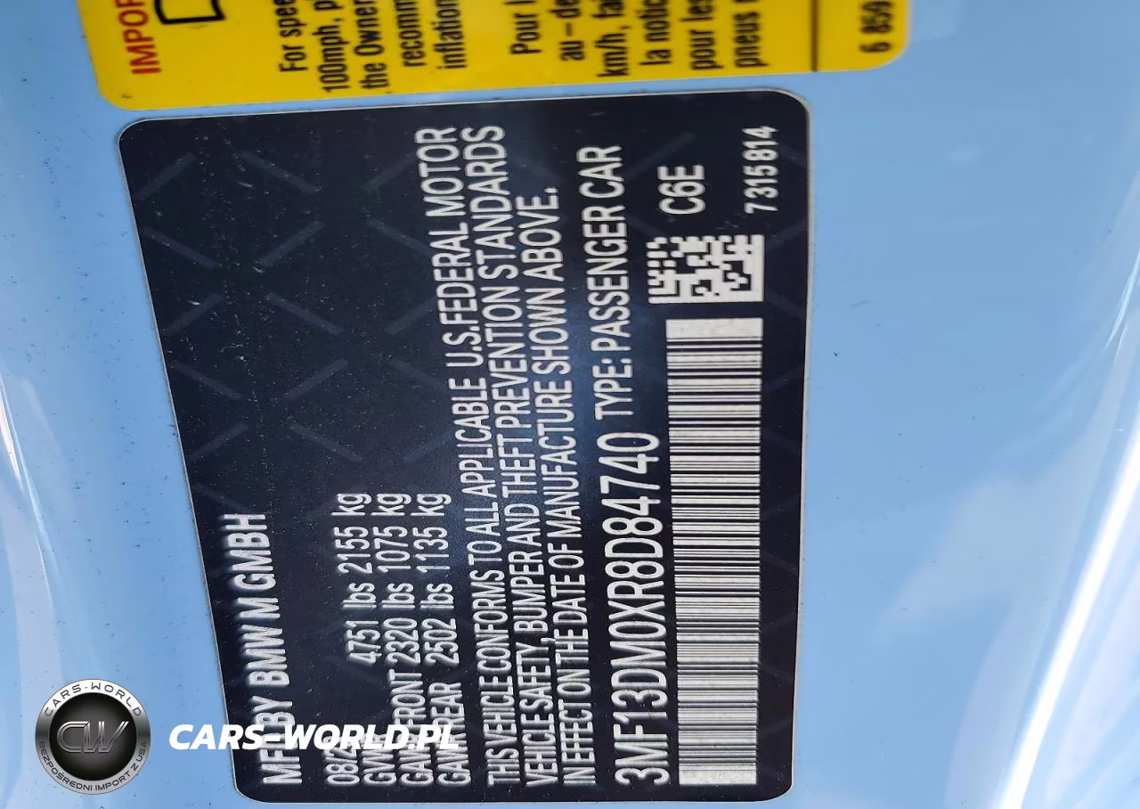 2024 BMW M2 VIN:3MF13DM0XR8D84740 - 12