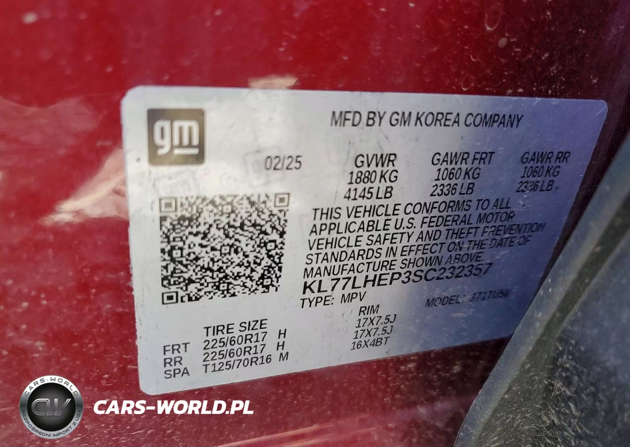 2025 Chevrolet Trax 1Lt VIN:KL77LHEP3SC232357 - 14