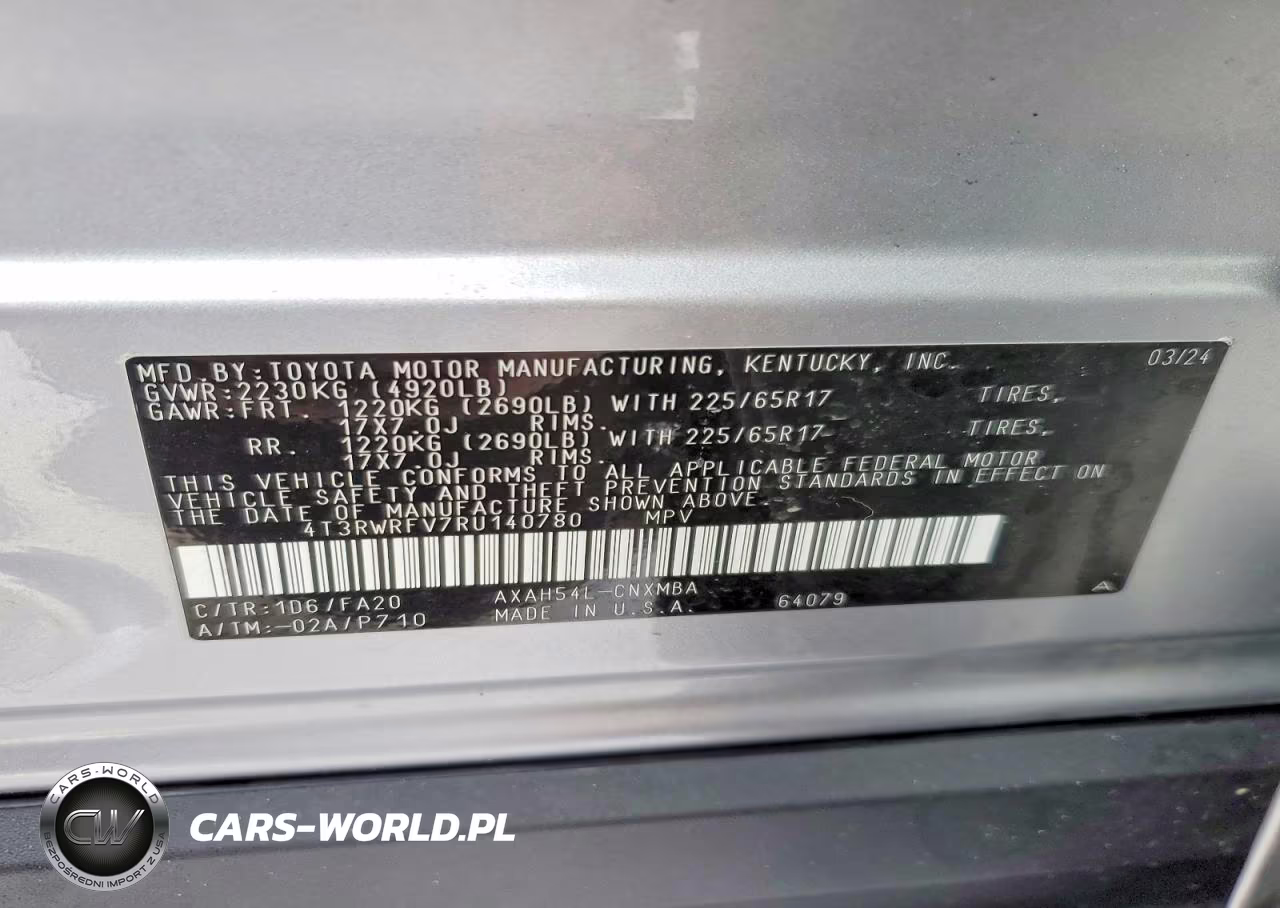 2024 Toyota Rav4 Xle VIN:4T3RWRFV7RU140780 - 14