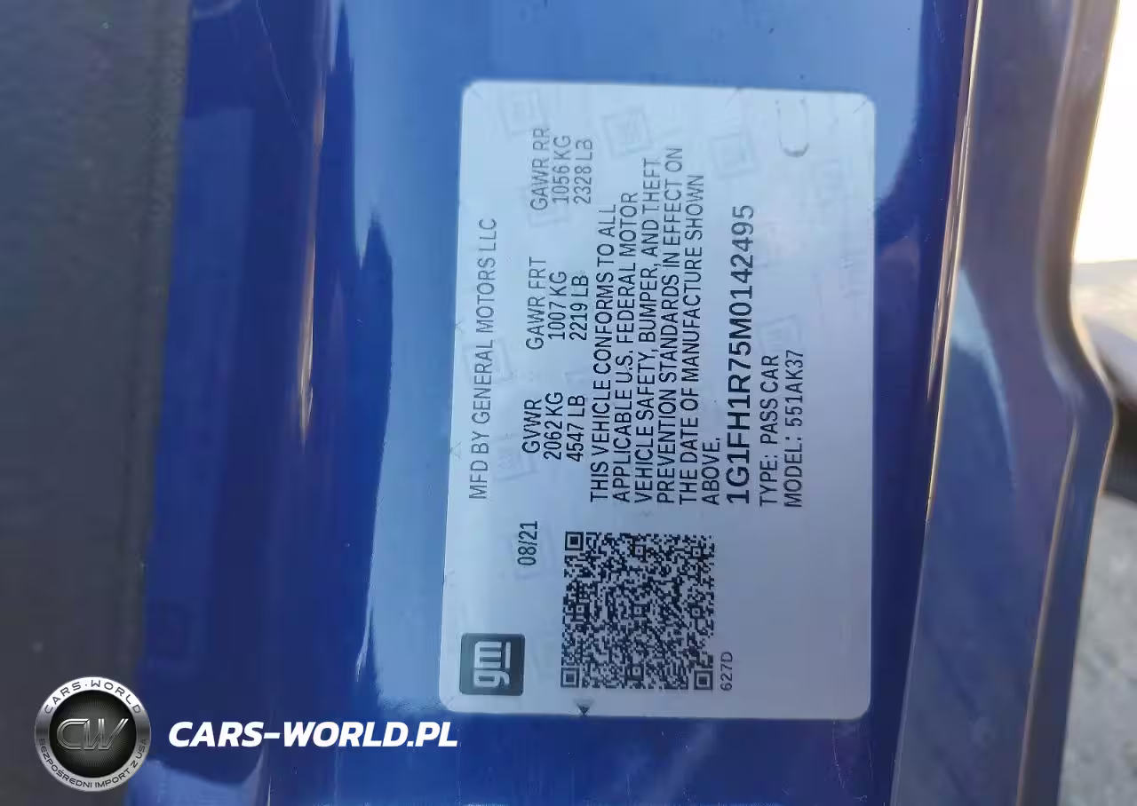 2021 Chevrolet Camaro Ss VIN:1G1FH1R75M0142495 - 12