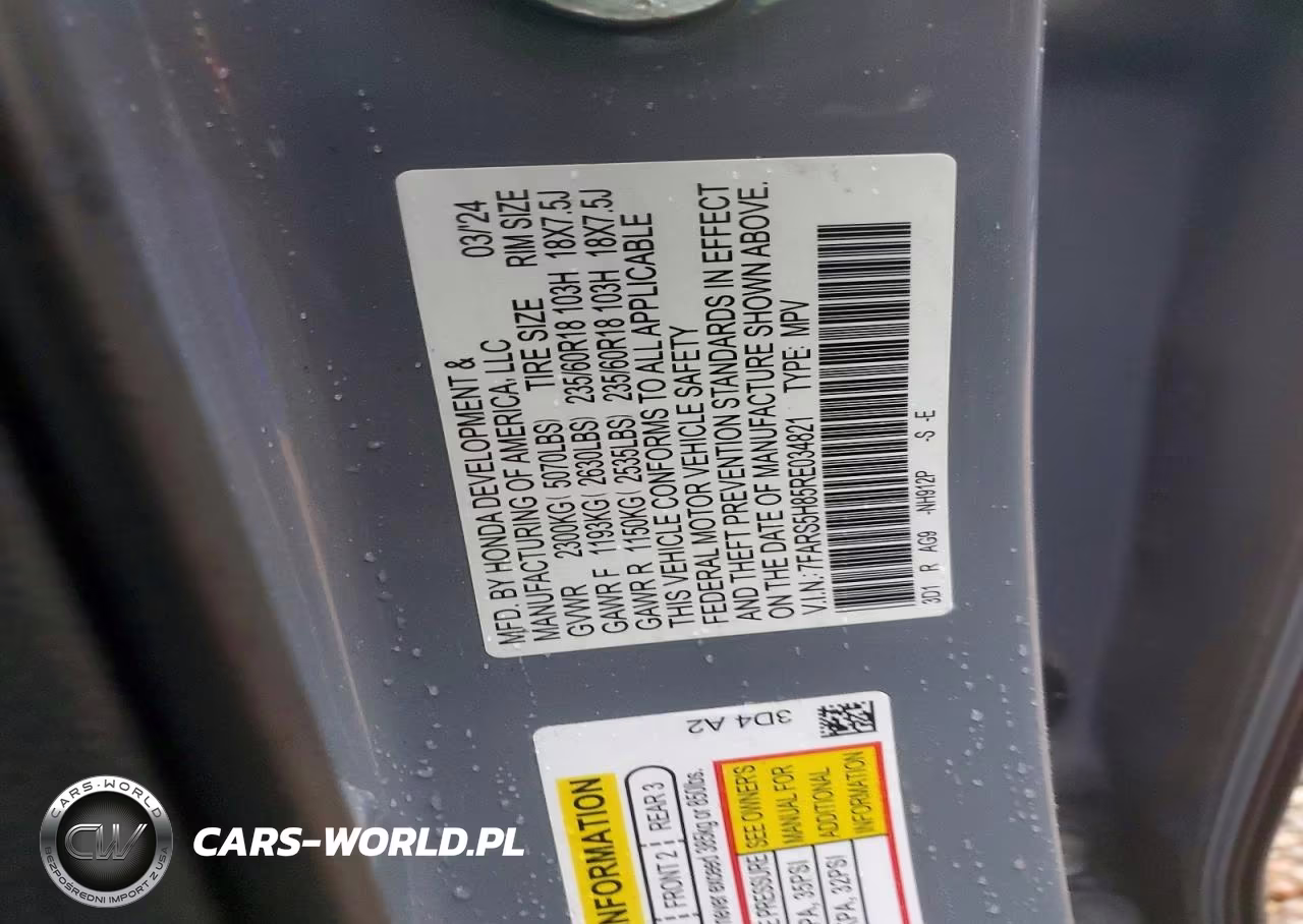 2024 Honda Cr-V Sport-L VIN:7FARS5H85RE034821 - 13
