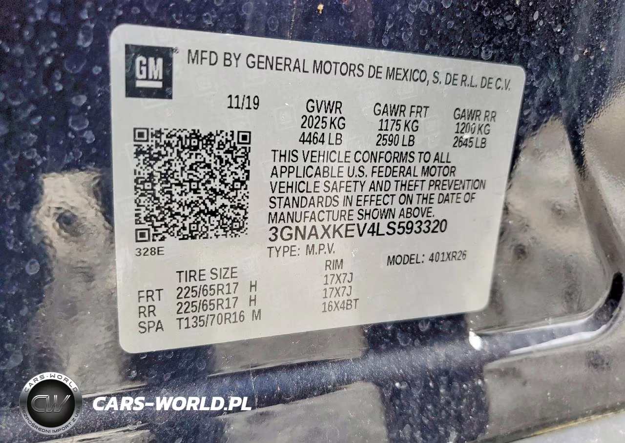 2020 Chevrolet Equinox Lt VIN:3GNAXKEV4LS593320 - 14