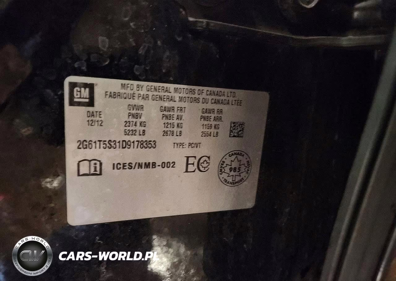 2013 Cadillac Xts Premium Collection VIN:2G61T5S31D9178353 - 12