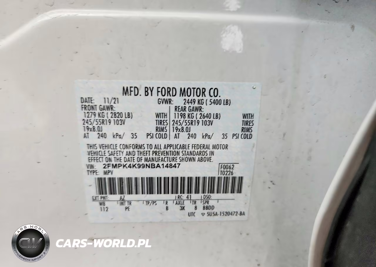 2022 Ford Edge Titanium VIN:2FMPK4K99NBA14847 - 12