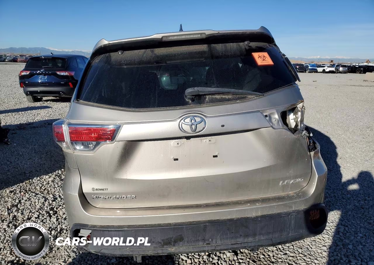 2014 Toyota Highlander Le VIN:5TDBKRFH4ES071503 - 6