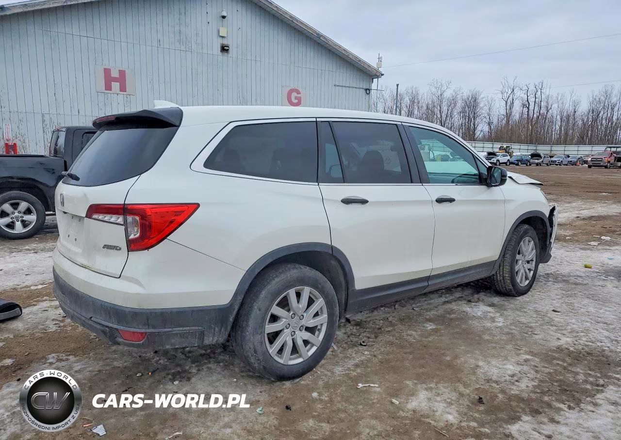 2019 Honda Pilot Lx VIN:5FNYF6H14KB074303 - 3