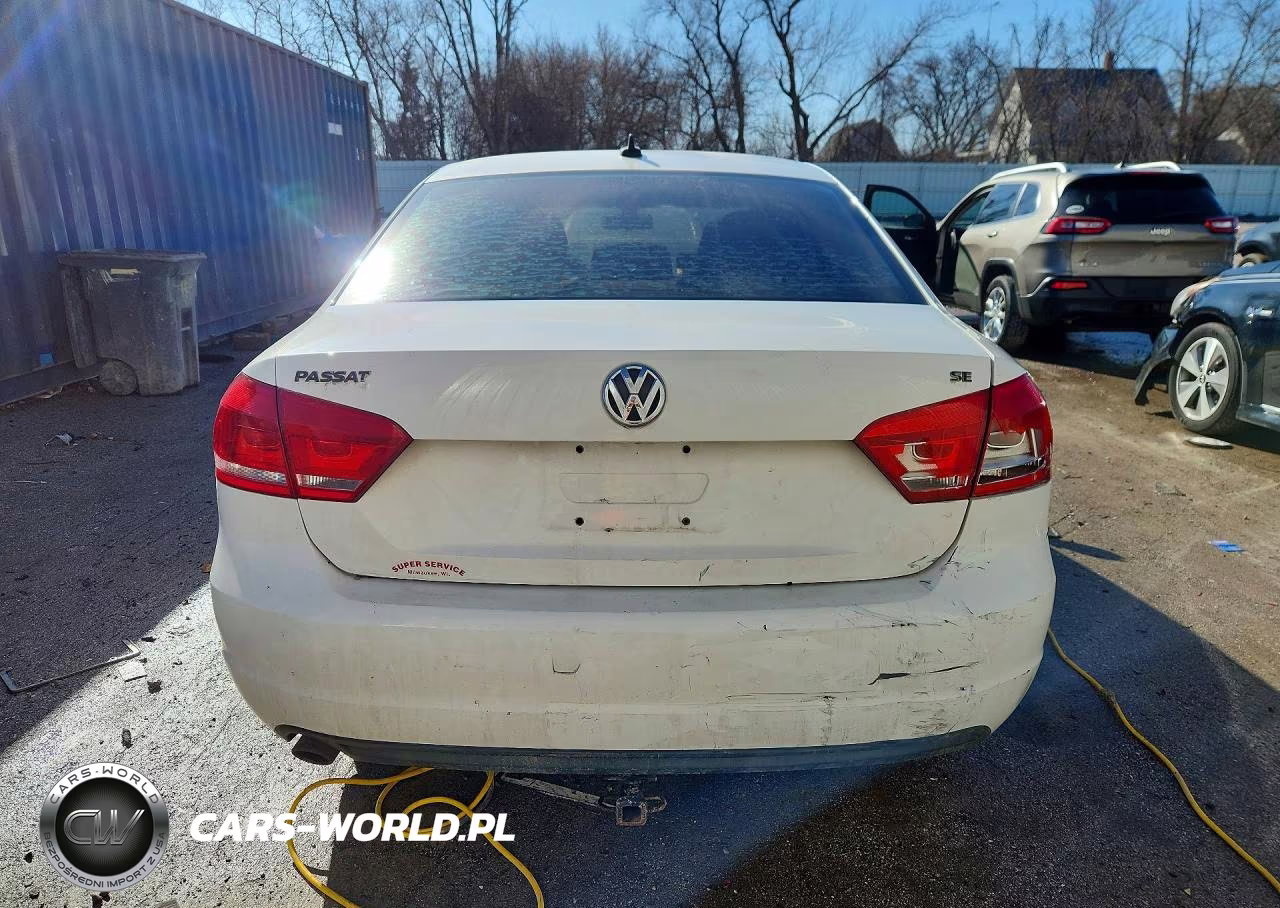 2013 Volkswagen Passat Se VIN:1VWBP7A34DC012563 - 6