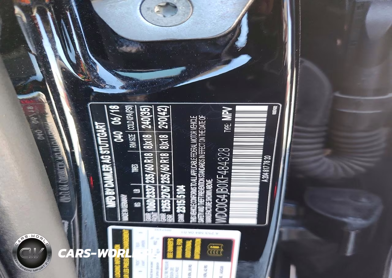2019 Mercedes-Benz Glc 300 VIN:WDC0G4JB0KF484328 - 13
