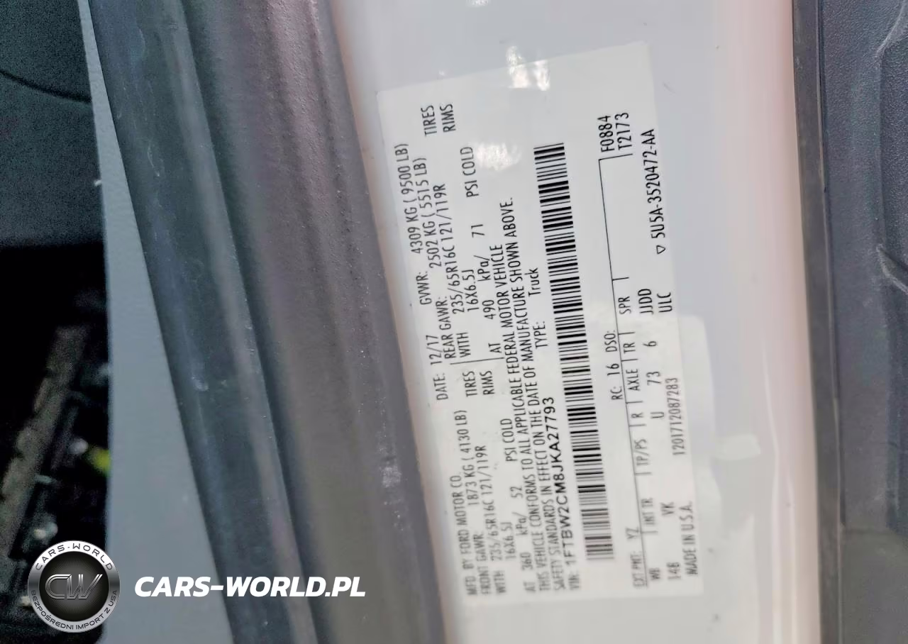 2018 Ford Transit T-350 VIN:1FTBW2CM8JKA27793 - 12