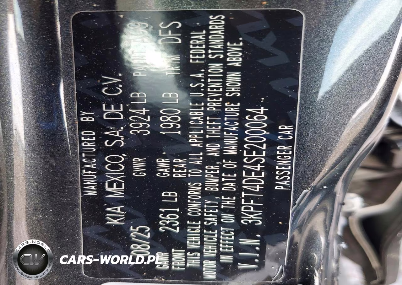 2025 Kia K4 Lx VIN:3KPFT4DE4SE200064 - 12