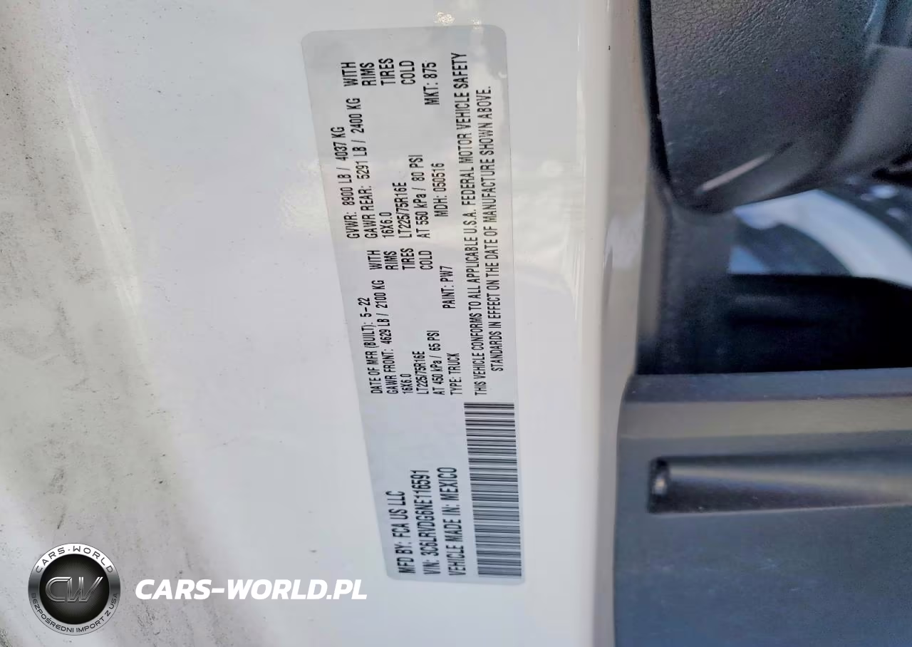 2022 Ram Promaster 2500 2500 High VIN:3C6LRVDG6NE116591 - 13