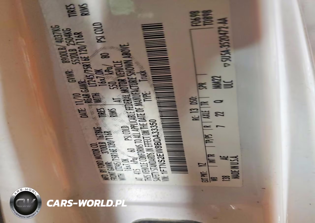 2011 Ford Econoline Cargo E-25 VIN:1FTNS2EW8BDA33350 - 13