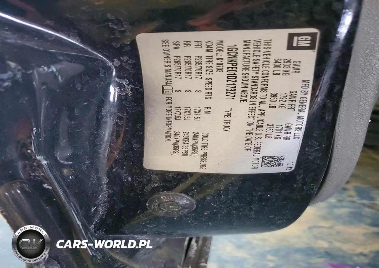 2013 Chevrolet Silverado K1500 VIN:1GCNKPE01DZ173271 - 12