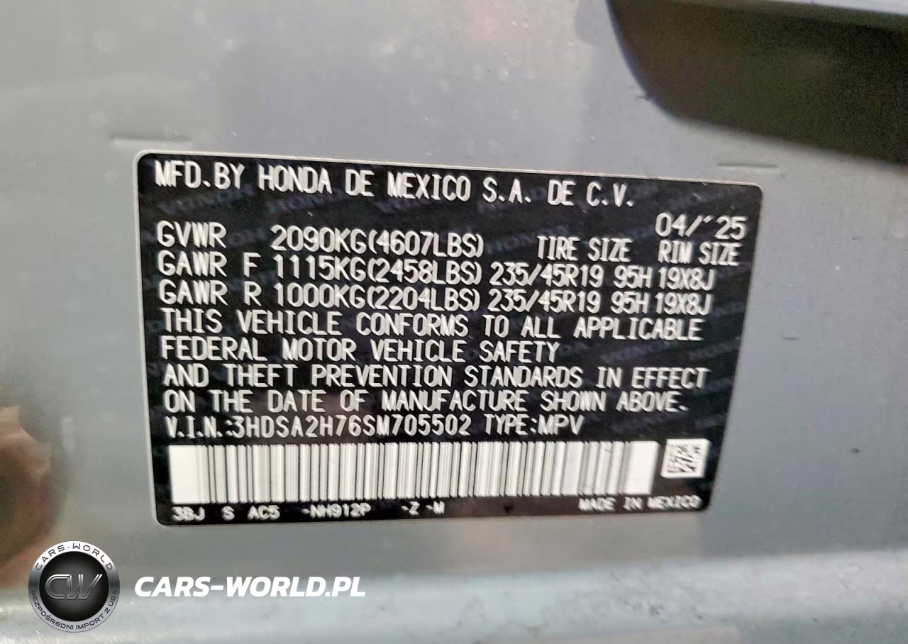 2025 Acura Adx A-Spec Advance VIN:3HDSA2H76SM705502 - 13