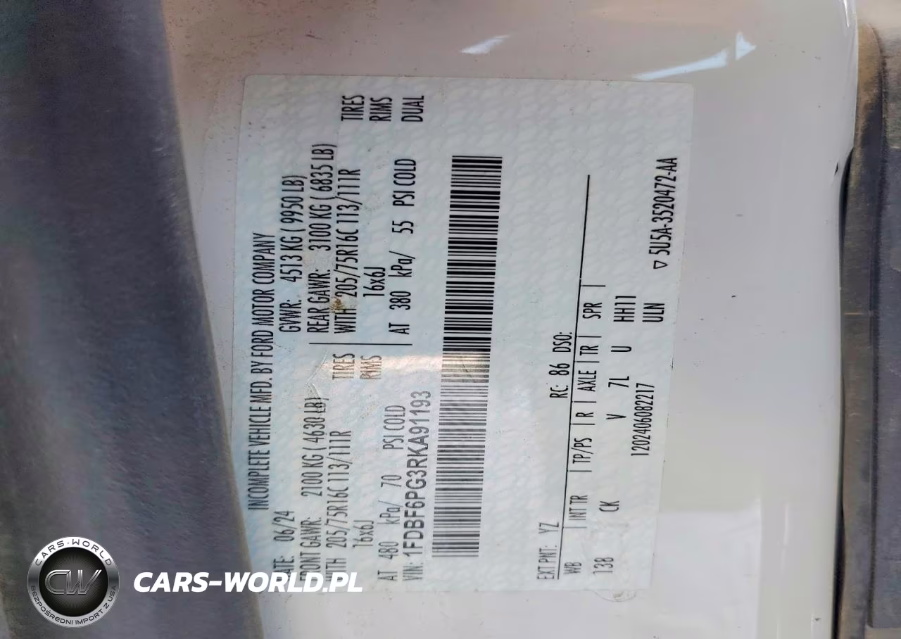2024 Ford Transit Utility - Service Truck VIN:1FDBF6PG3RKA91193 - 13