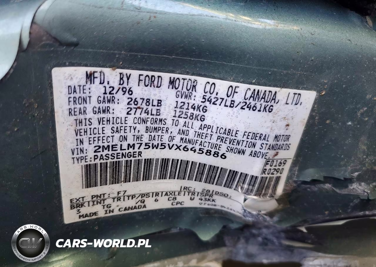 1997 Mercury Grand Marquis Ls VIN:2MELM75W5VX645886 - 12