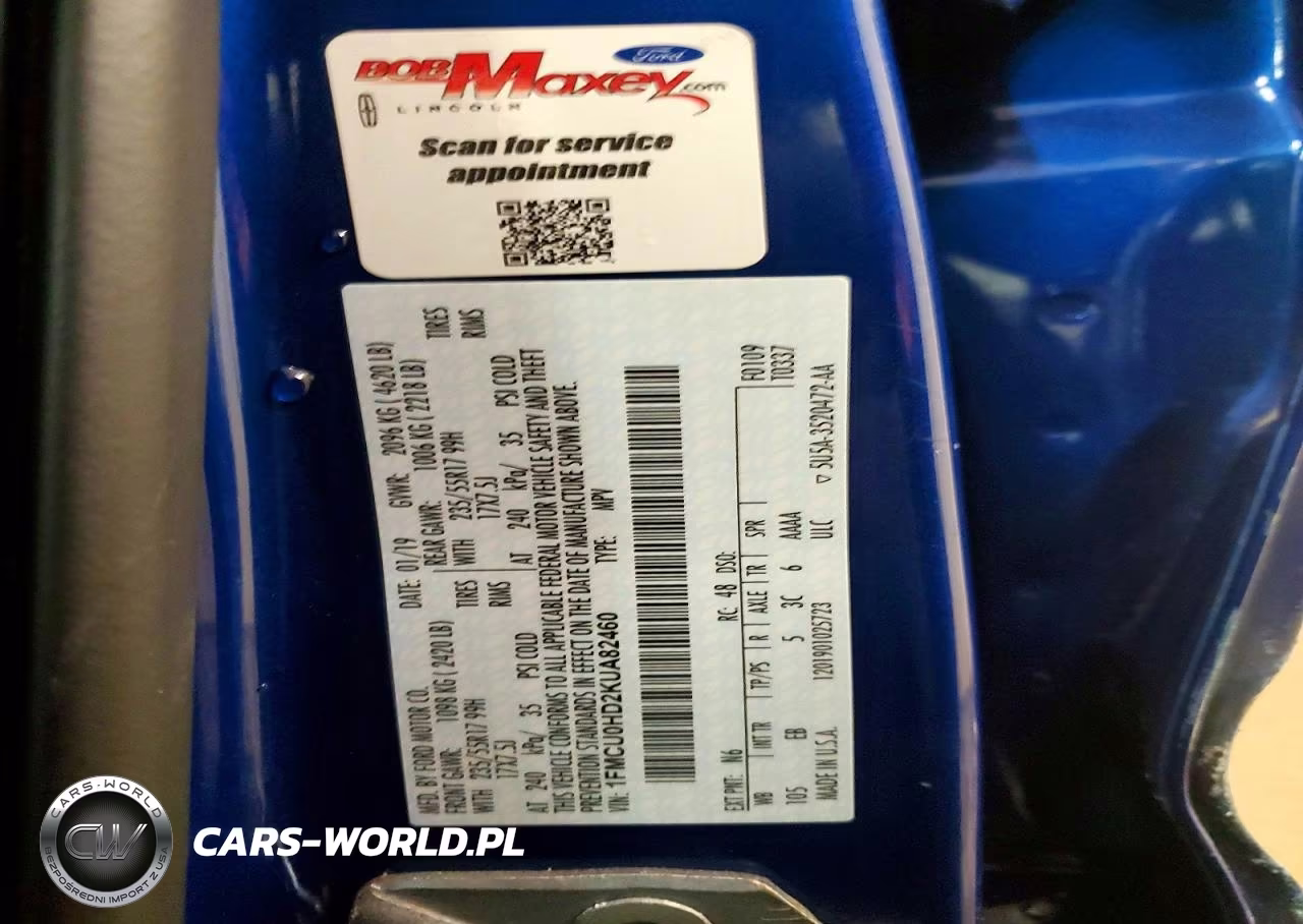 2019 Ford Escape Sel VIN:1FMCU0HD2KUA82460 - 14