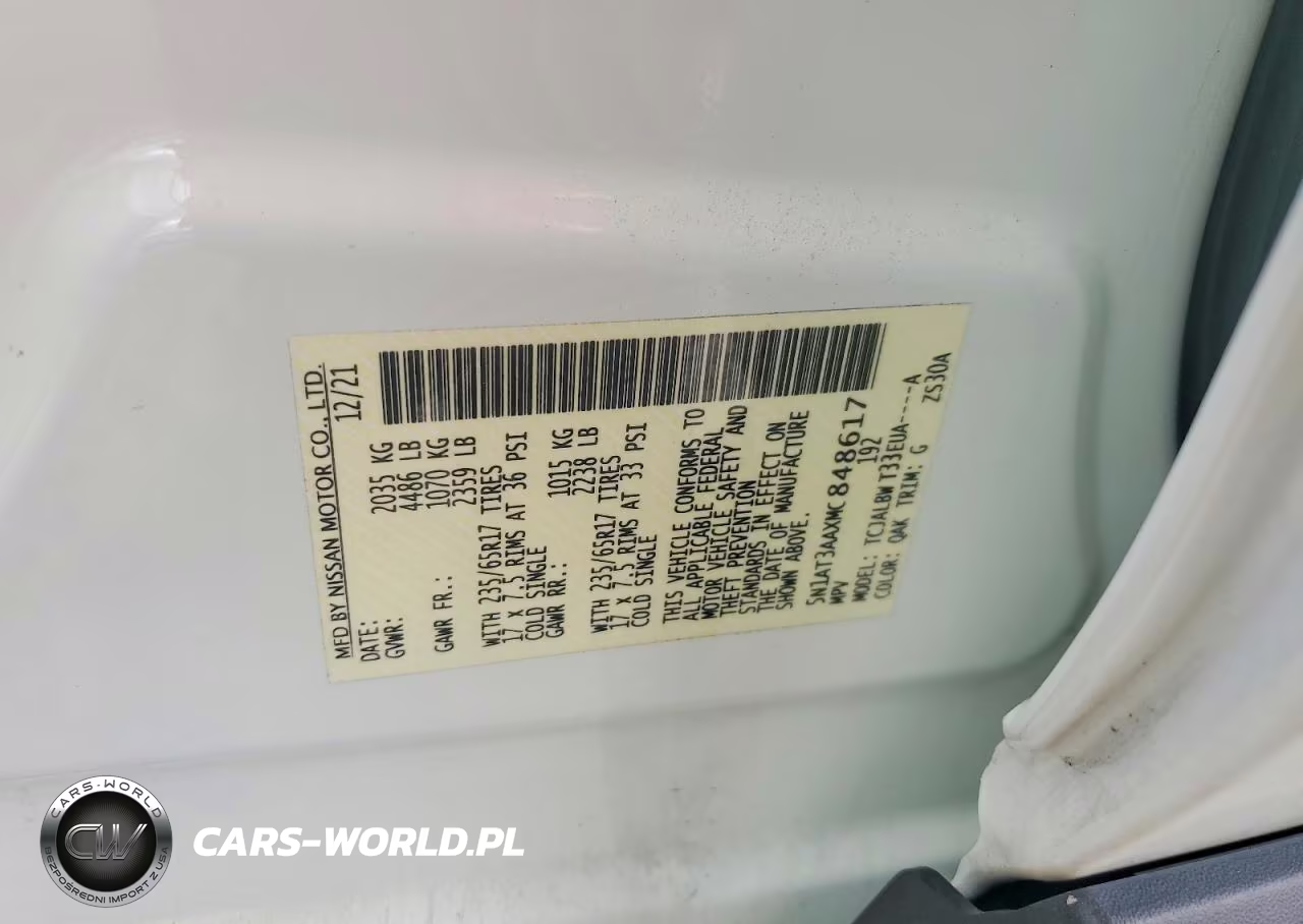 2021 Nissan Rogue S VIN:5N1AT3AAXMC848617 - 14