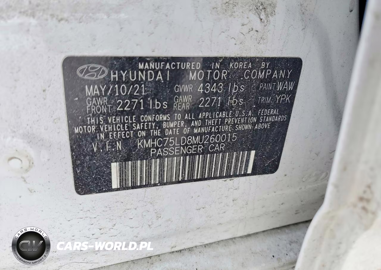 2021 Hyundai Ioniq Sel VIN:KMHC75LD8MU260015 - 12