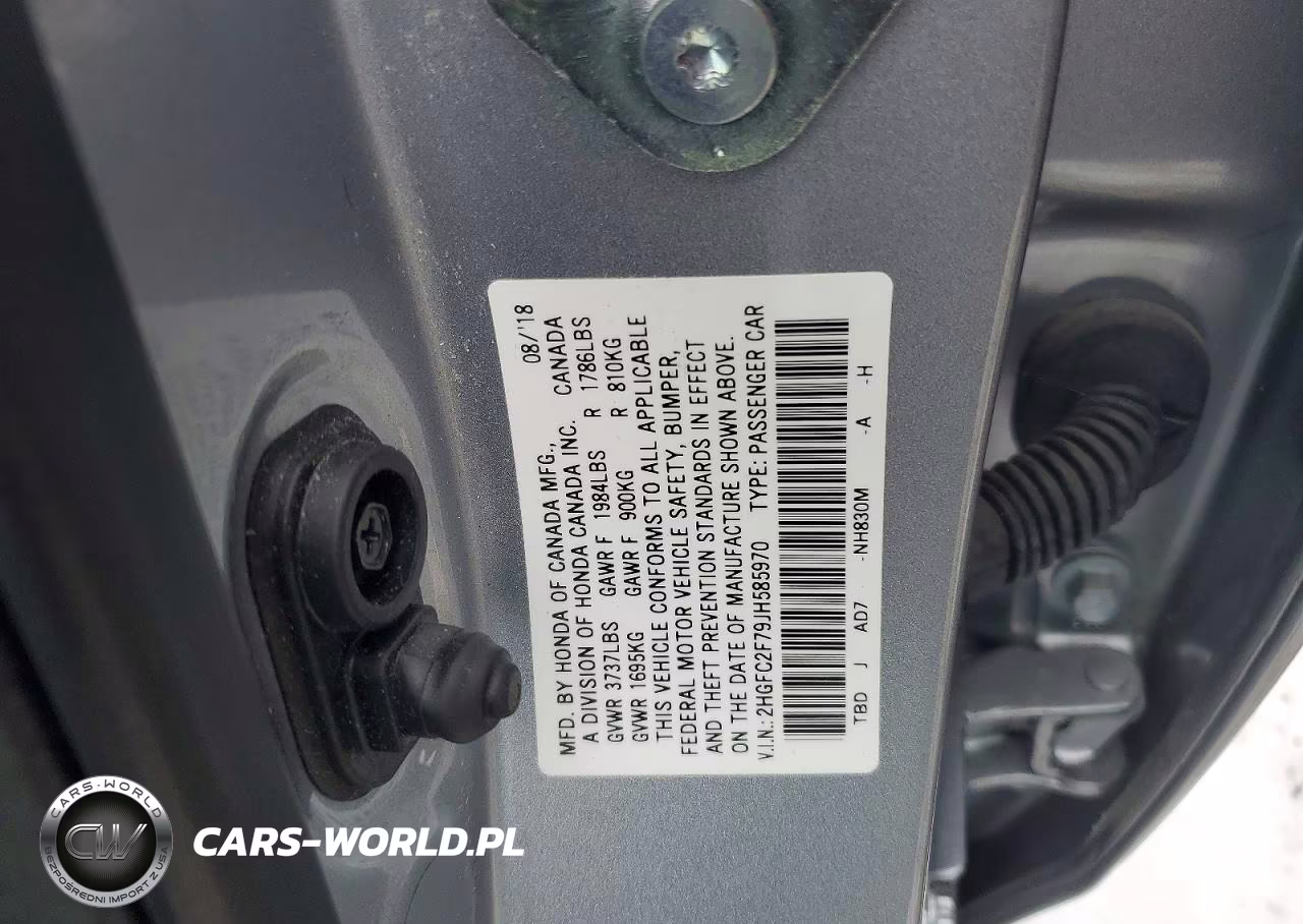 2018 Honda Civic Ex VIN:2HGFC2F79JH585970 - 13