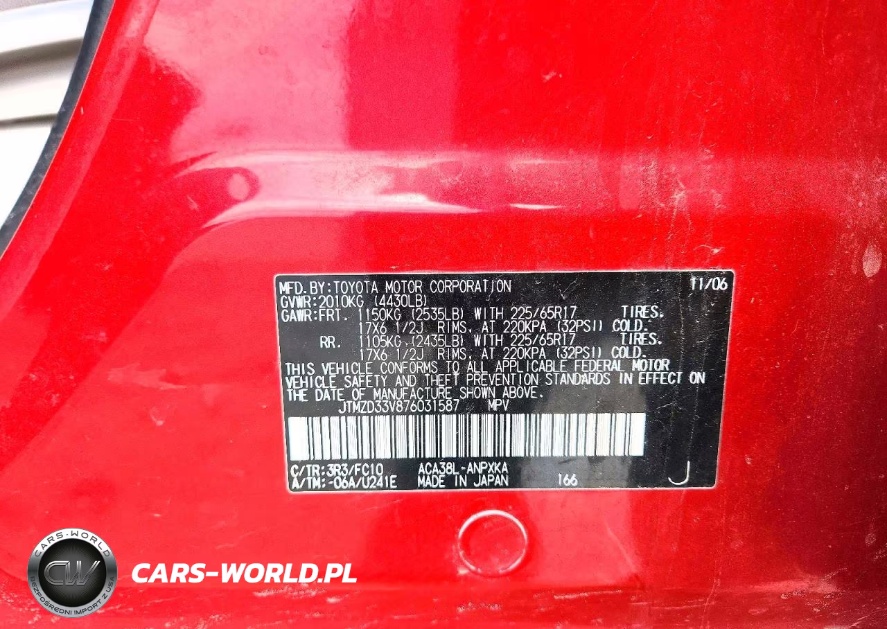 2007 Toyota Rav4 VIN:JTMZD33V876031587 - 13