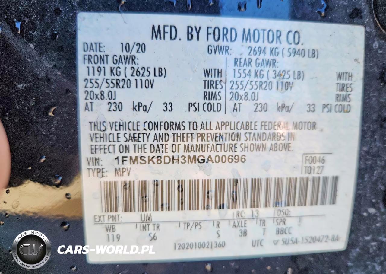 2021 Ford Explorer Xlt VIN:1FMSK8DH3MGA00696 - 14