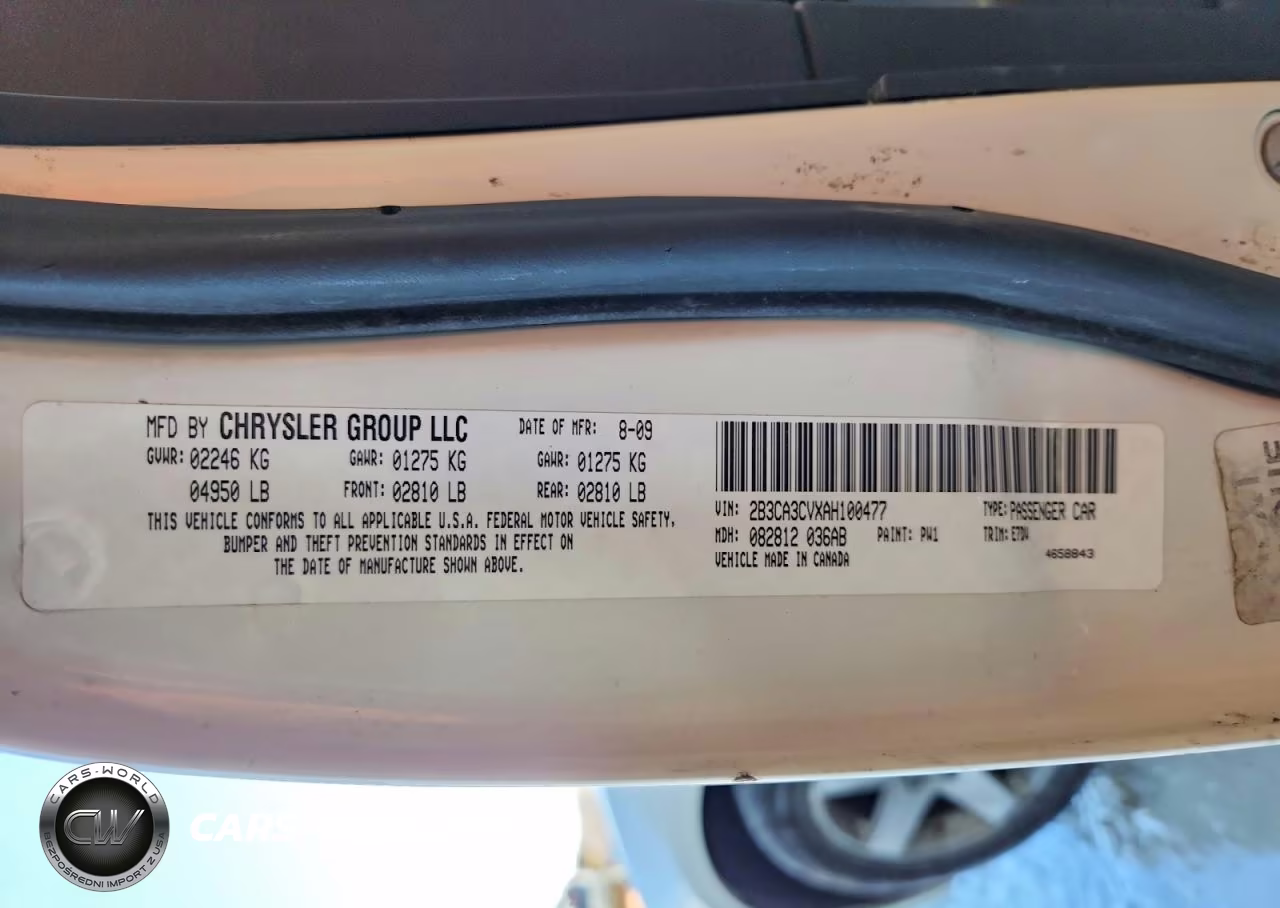 2010 Dodge Charger Sxt VIN:2B3CA3CVXAH100477 - 12