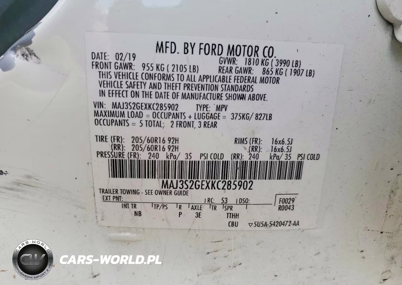 2019 Ford Ecosport Se VIN:MAJ3S2GEXKC285902 - 13