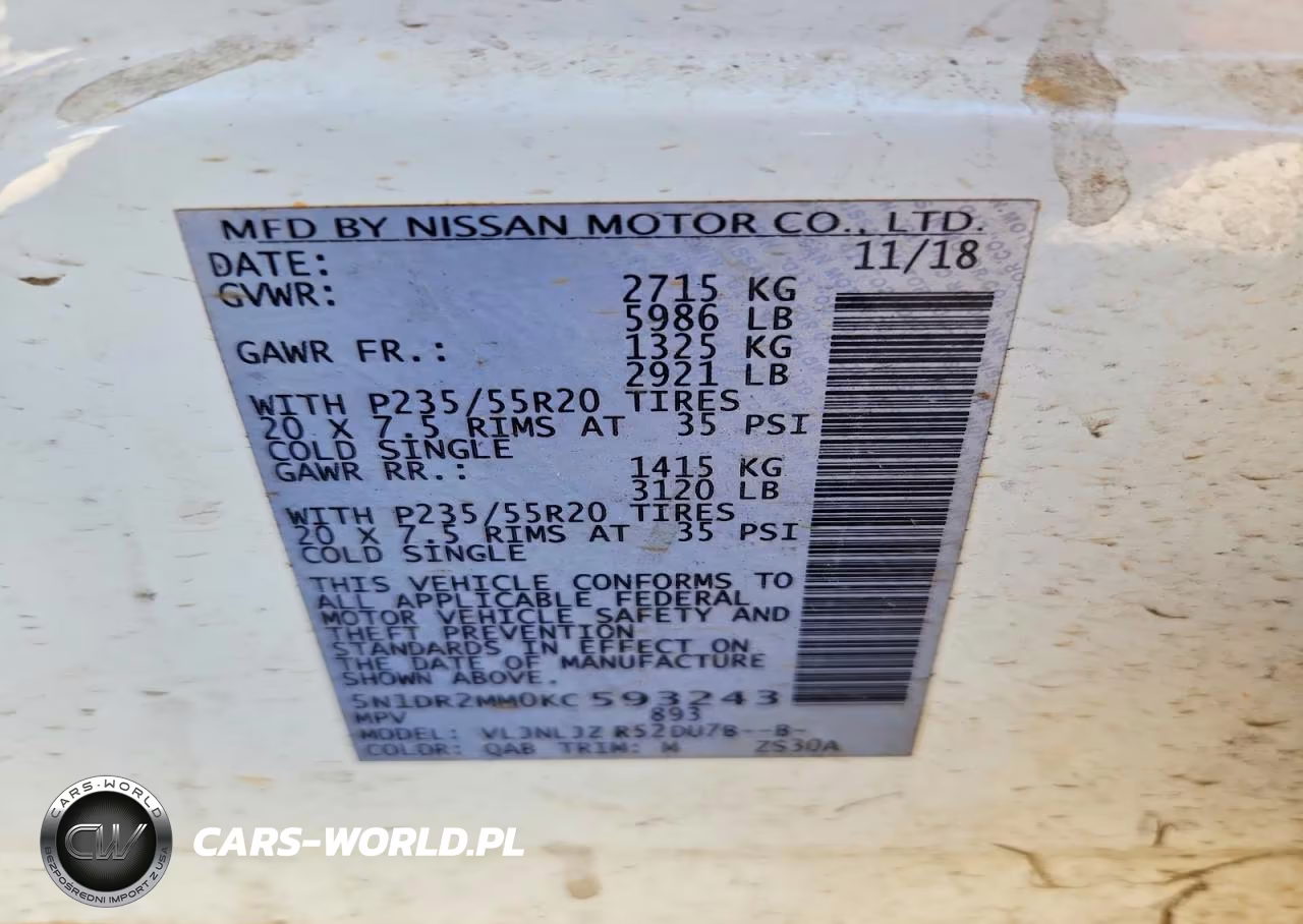 2019 Nissan Pathfinder S VIN:5N1DR2MM0KC593243 - 13