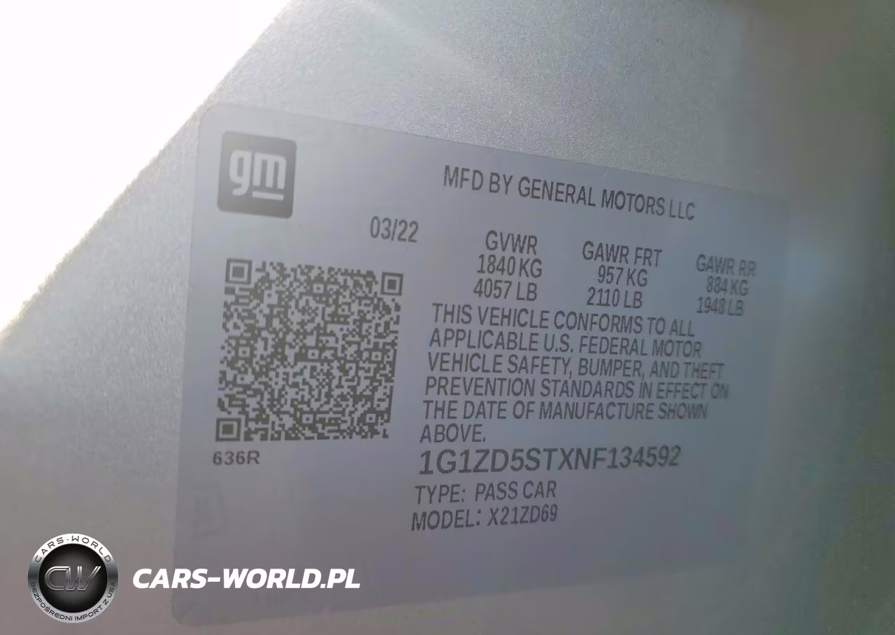 2022 Chevrolet Malibu Lt VIN:1G1ZD5STXNF134592 - 12