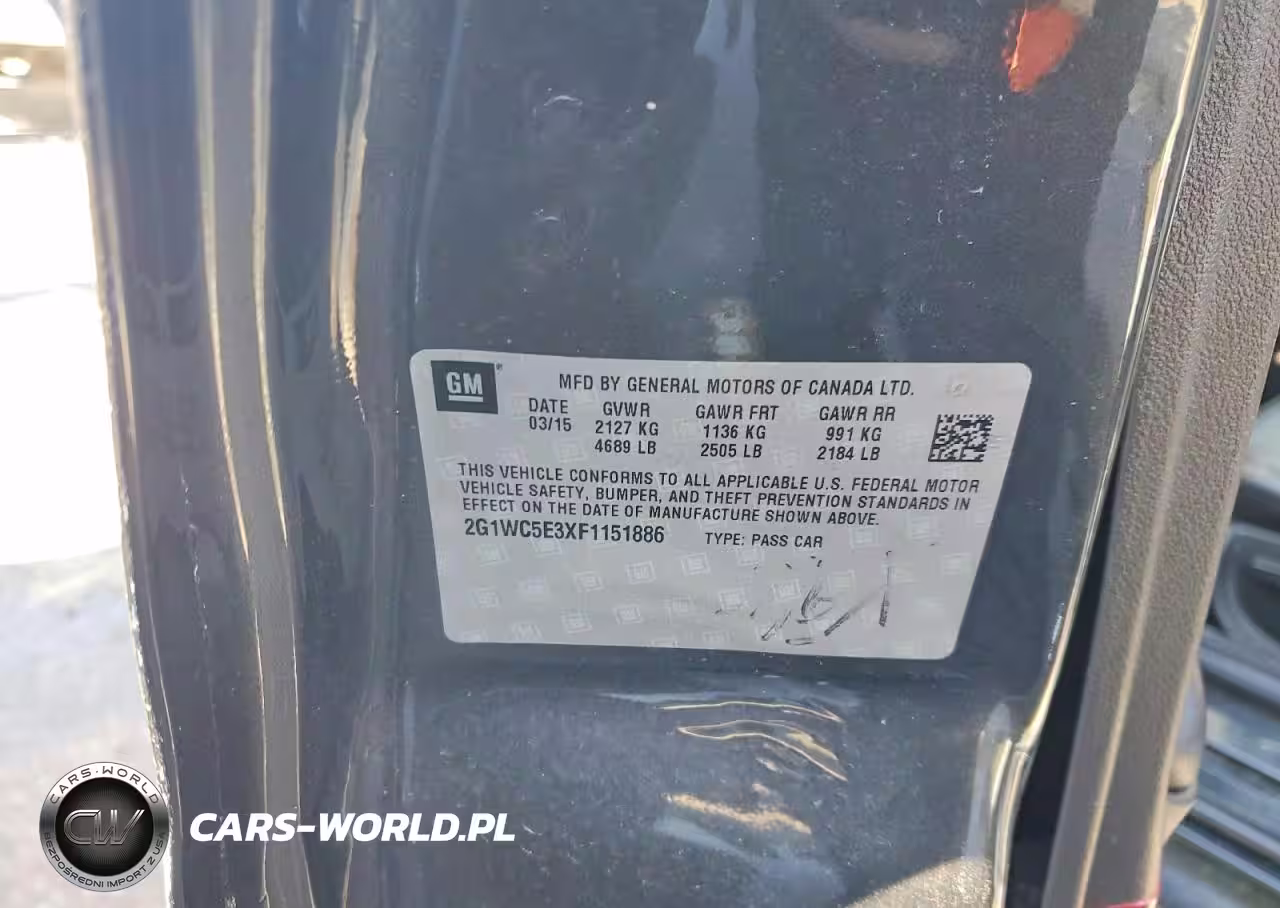 2015 Chevrolet Impala Limited Ltz VIN:2G1WC5E3XF1151886 - 12