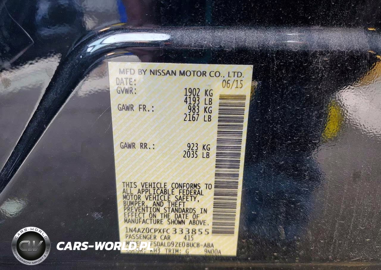 2015 Nissan Leaf Sv VIN:1N4AZ0CPXFC333855 - 12