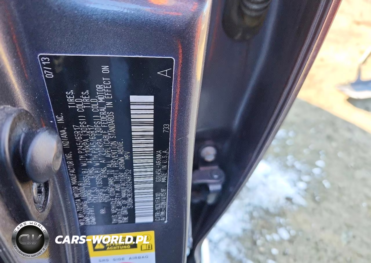 2013 Toyota Highlander Plus VIN:5TDBK3EH5DS248752 - 13