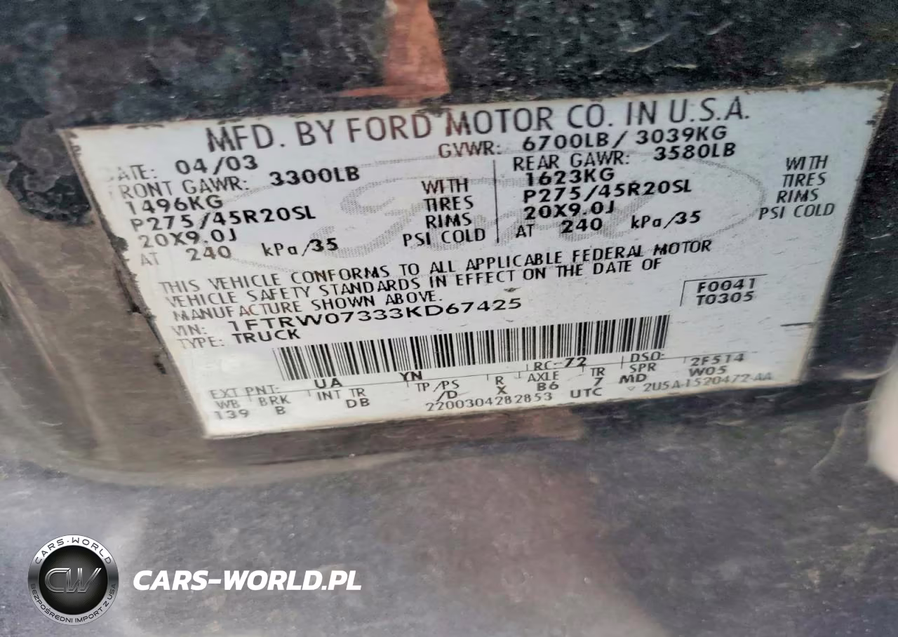 2003 Ford F150 Supercrew Harley Davidson VIN:1FTRW07333KD67425 - 12