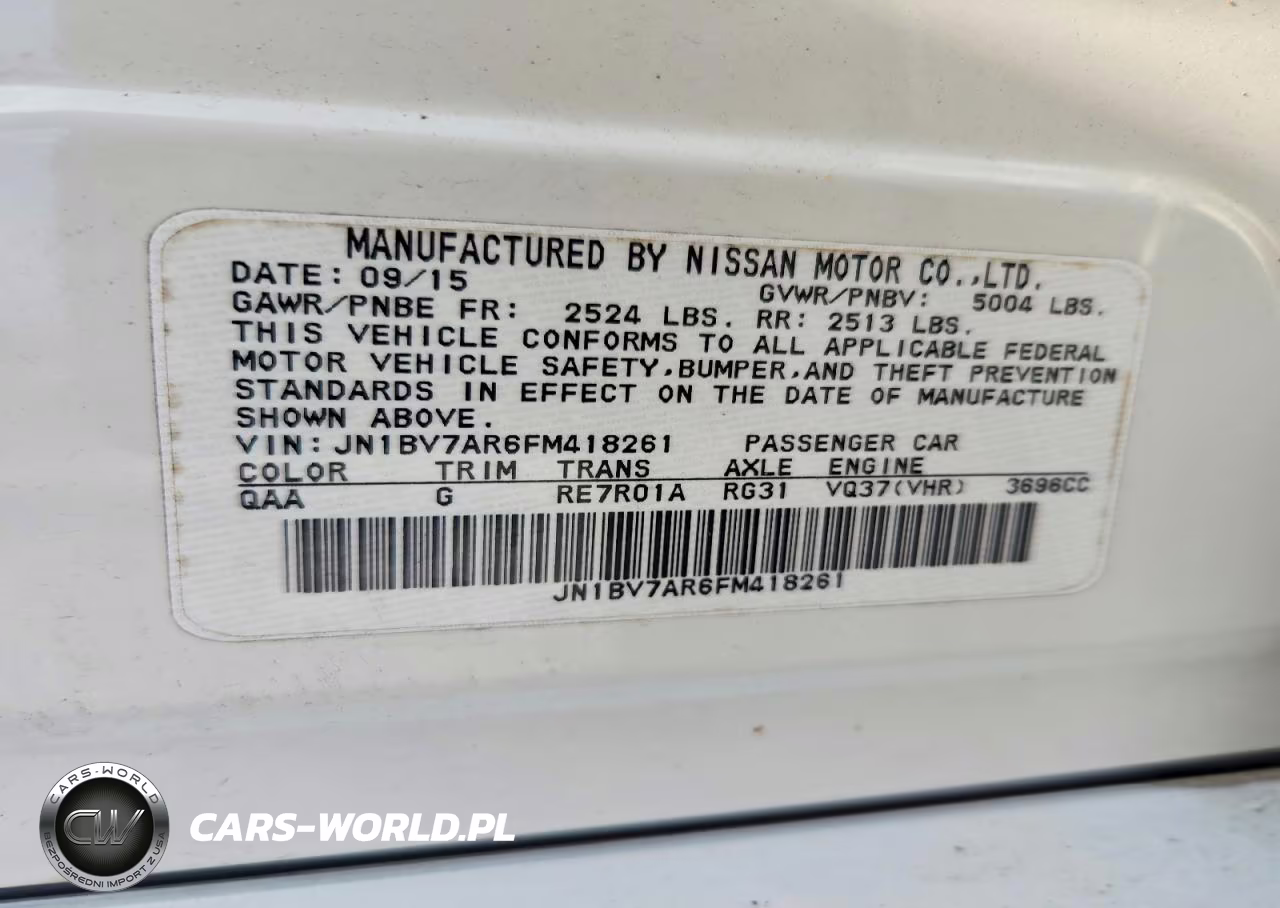 2015 Infiniti Q50 Base VIN:JN1BV7AR6FM418261 - 13