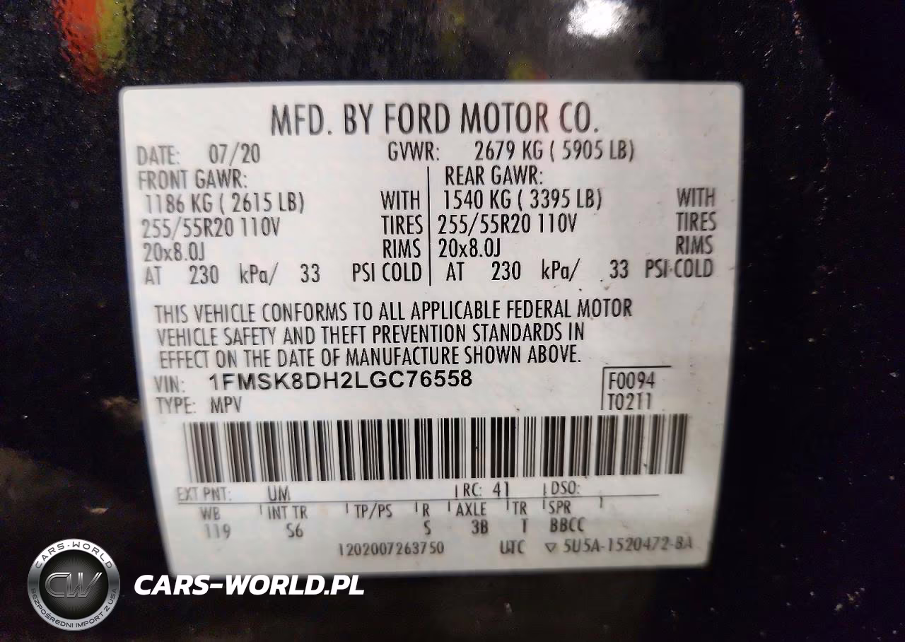 2020 Ford Explorer Xlt VIN:1FMSK8DH2LGC76558 - 13