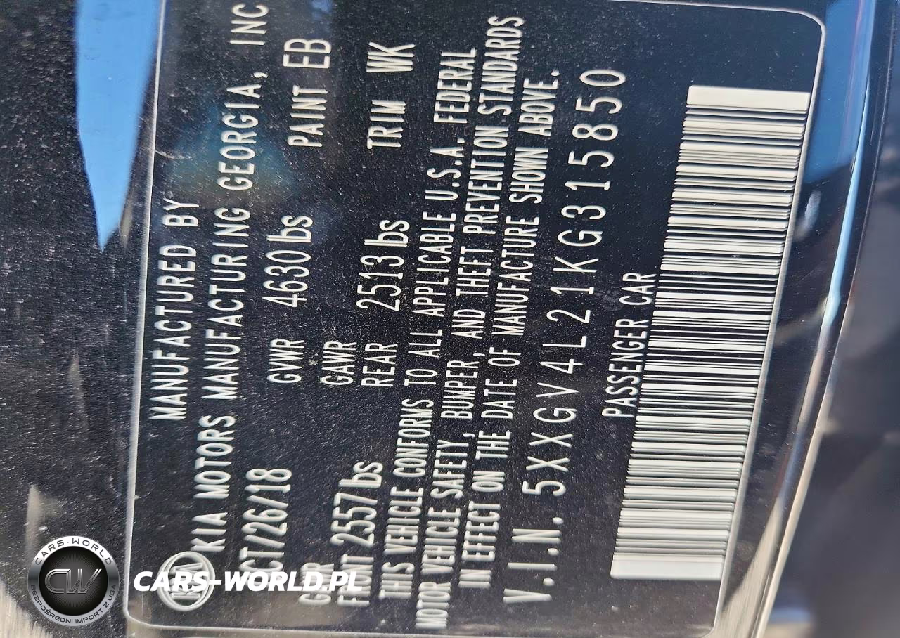 2019 Kia Optima Sxl VIN:5XXGV4L21KG315850 - 12