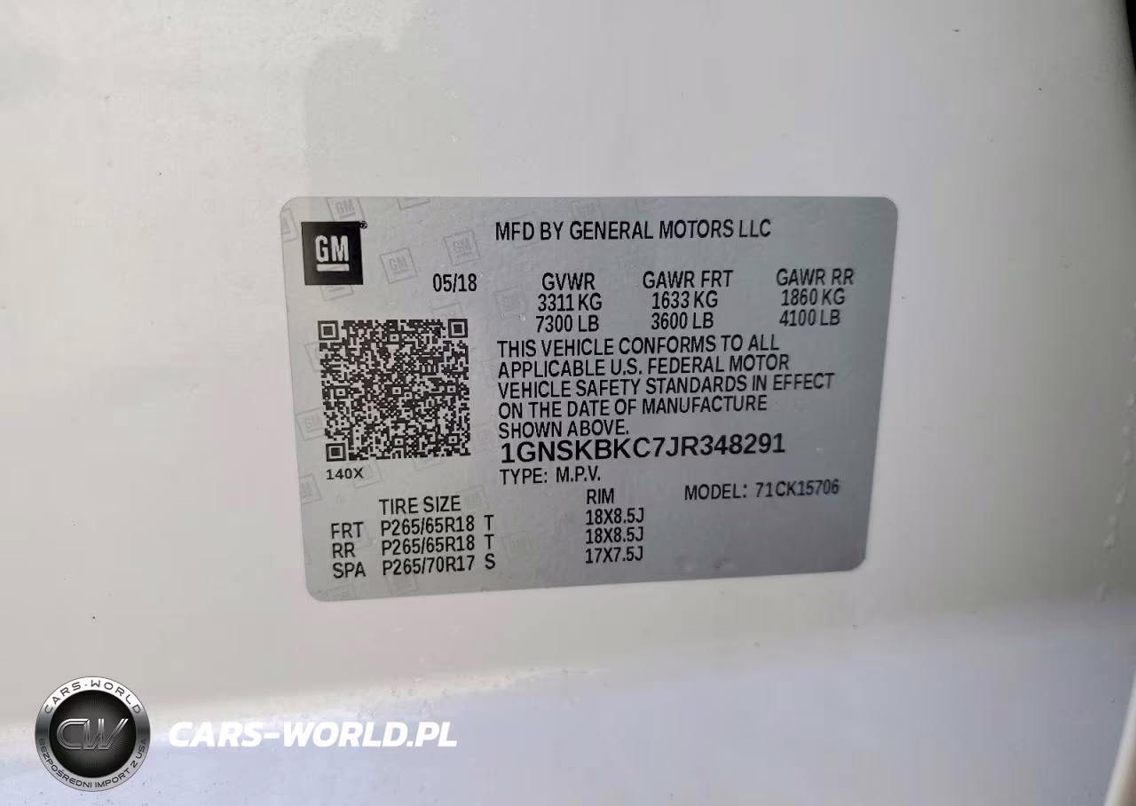 2018 Chevrolet Tahoe K1500 Lt VIN:1GNSKBKC7JR348291 - 13