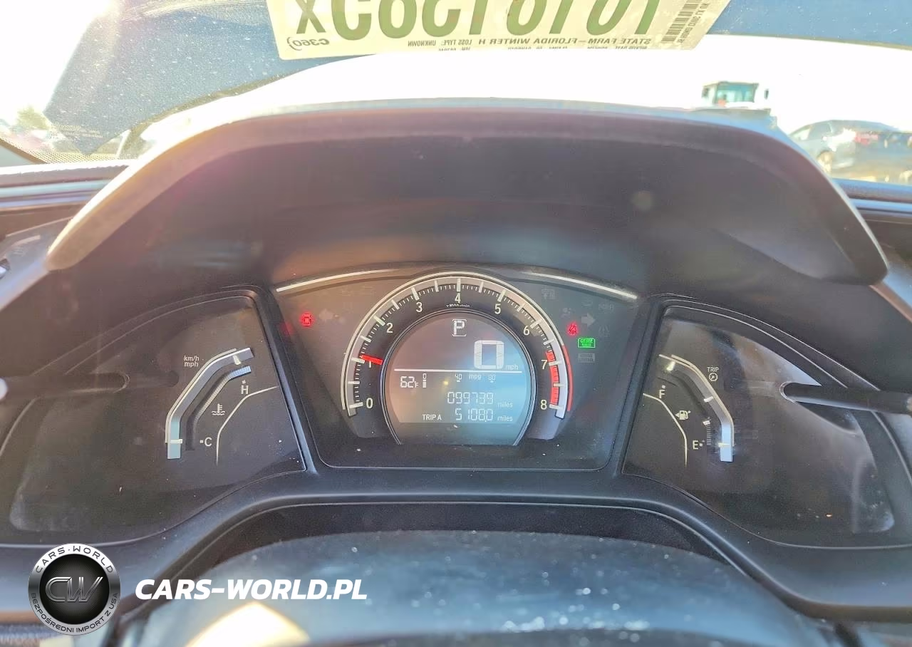 2016 Honda Civic Lx VIN:19XFC2F57GE087915 - 9
