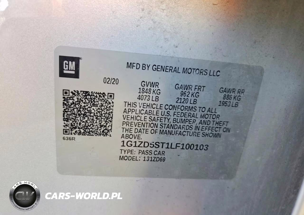 2020 Chevrolet Malibu Lt VIN:1G1ZD5ST1LF100103 - 13