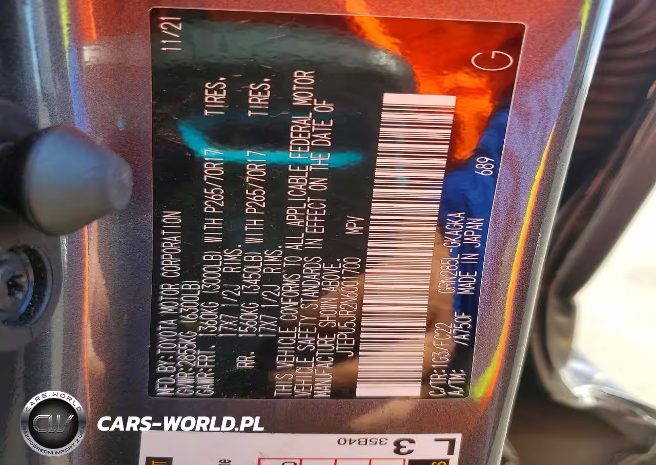 2022 Toyota 4Runner VIN:JTEPU5JR2N6001700 - 13