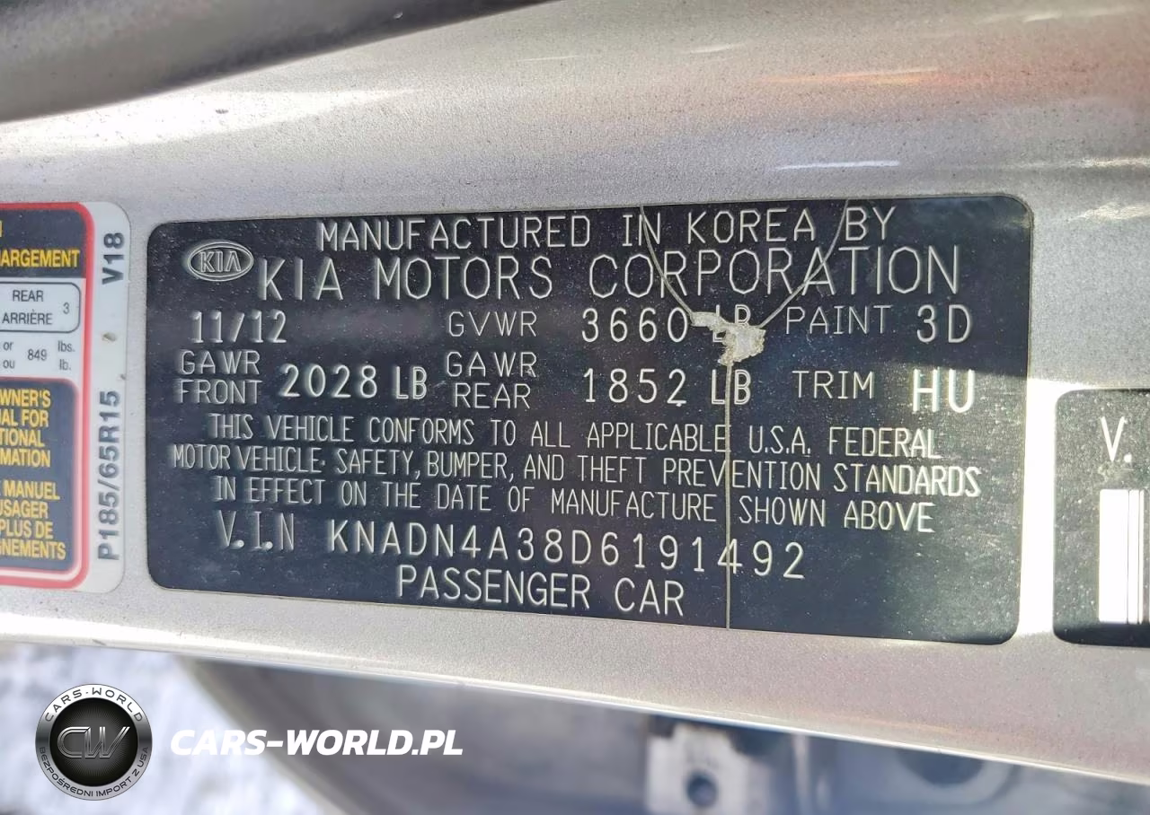 2013 Kia Rio Ex VIN:KNADN4A38D6191492 - 12