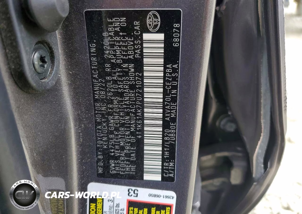 2023 Toyota Camry Xse VIN:4T1K61AK7PU721072 - 12