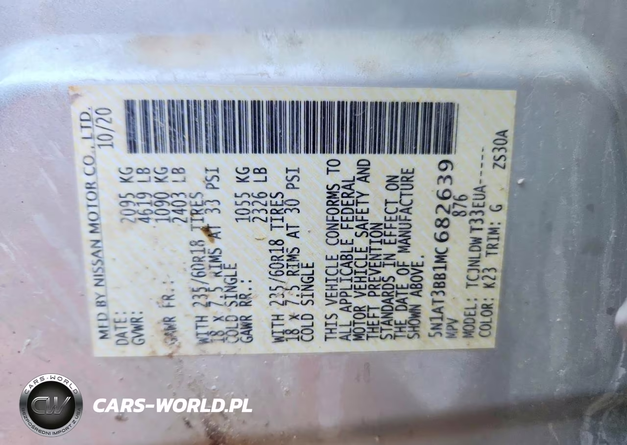 2021 Nissan Rogue Sv VIN:5N1AT3BB1MC682639 - 13