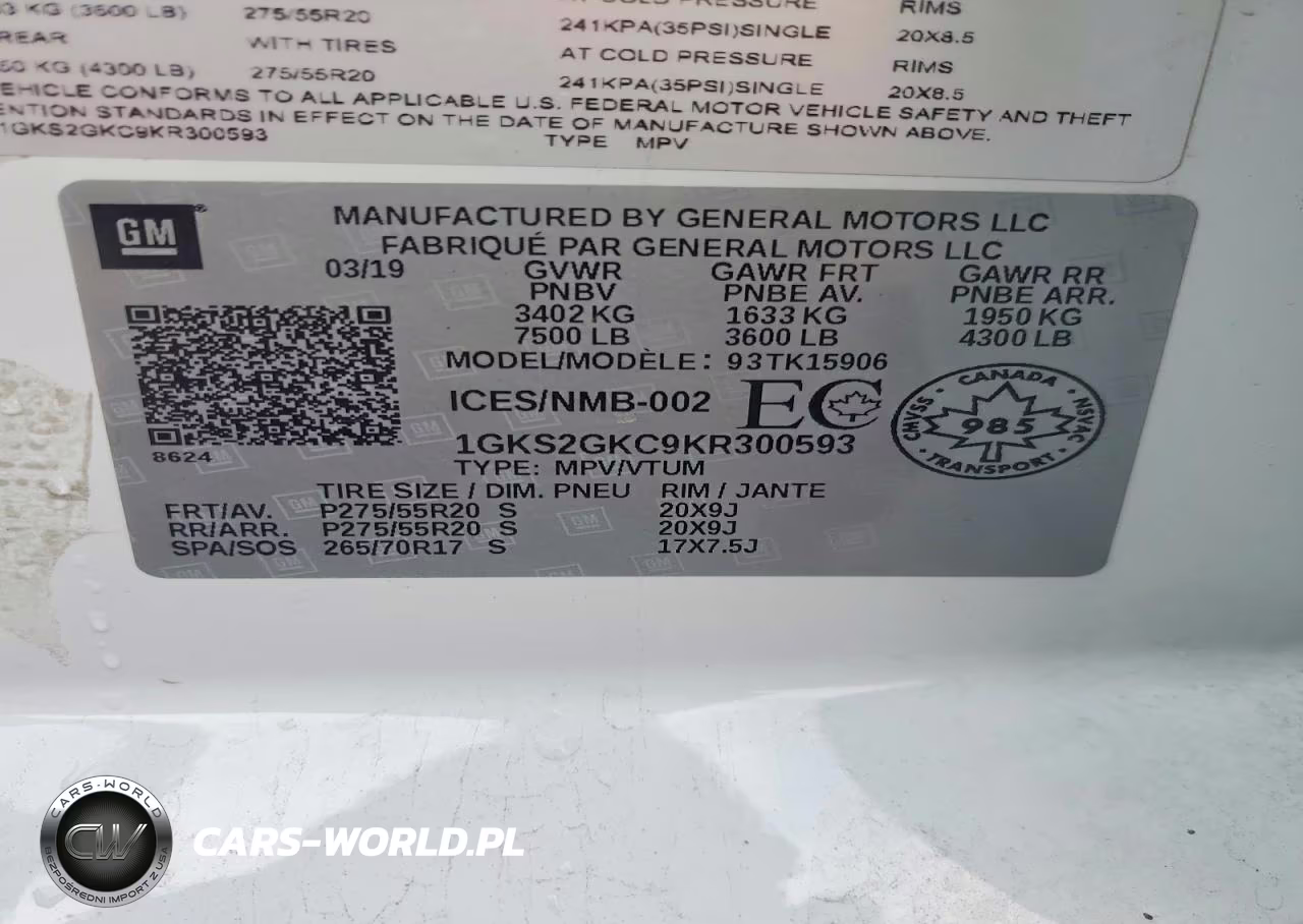 2019 GMC Yukon Xl K1500 Slt VIN:1GKS2GKC9KR300593 - 13