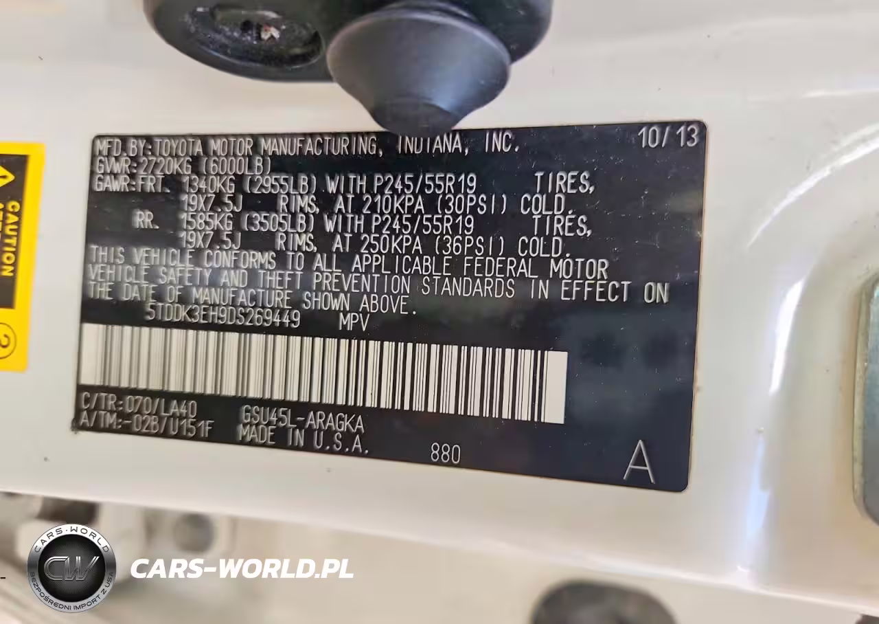 2013 Toyota Highlander Limited VIN:5TDDK3EH9DS269449 - 13