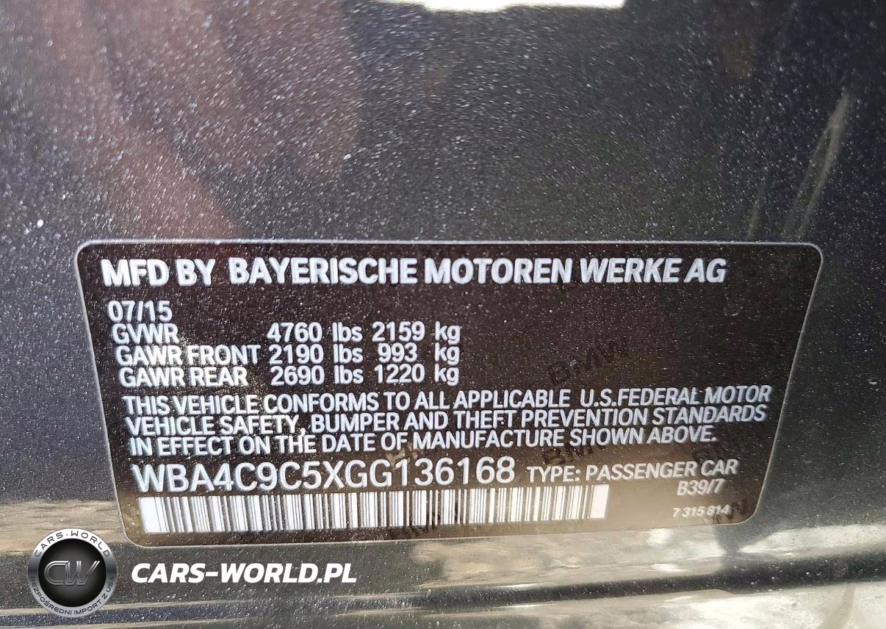 2016 BMW 428 Xi Gran Coupe Sulev VIN:WBA4C9C5XGG136168 - 12
