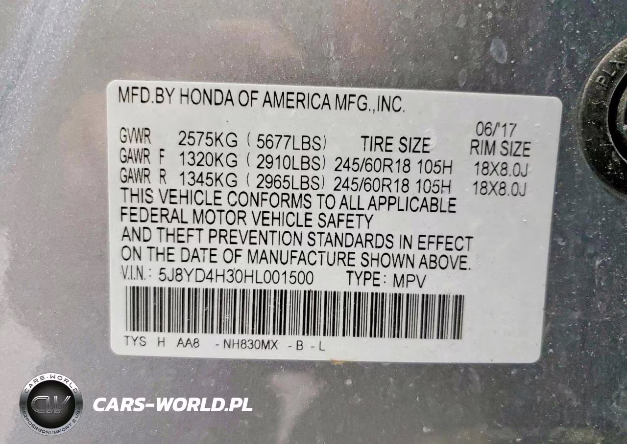 2017 Acura Mdx VIN:5J8YD4H30HL001500 - 13